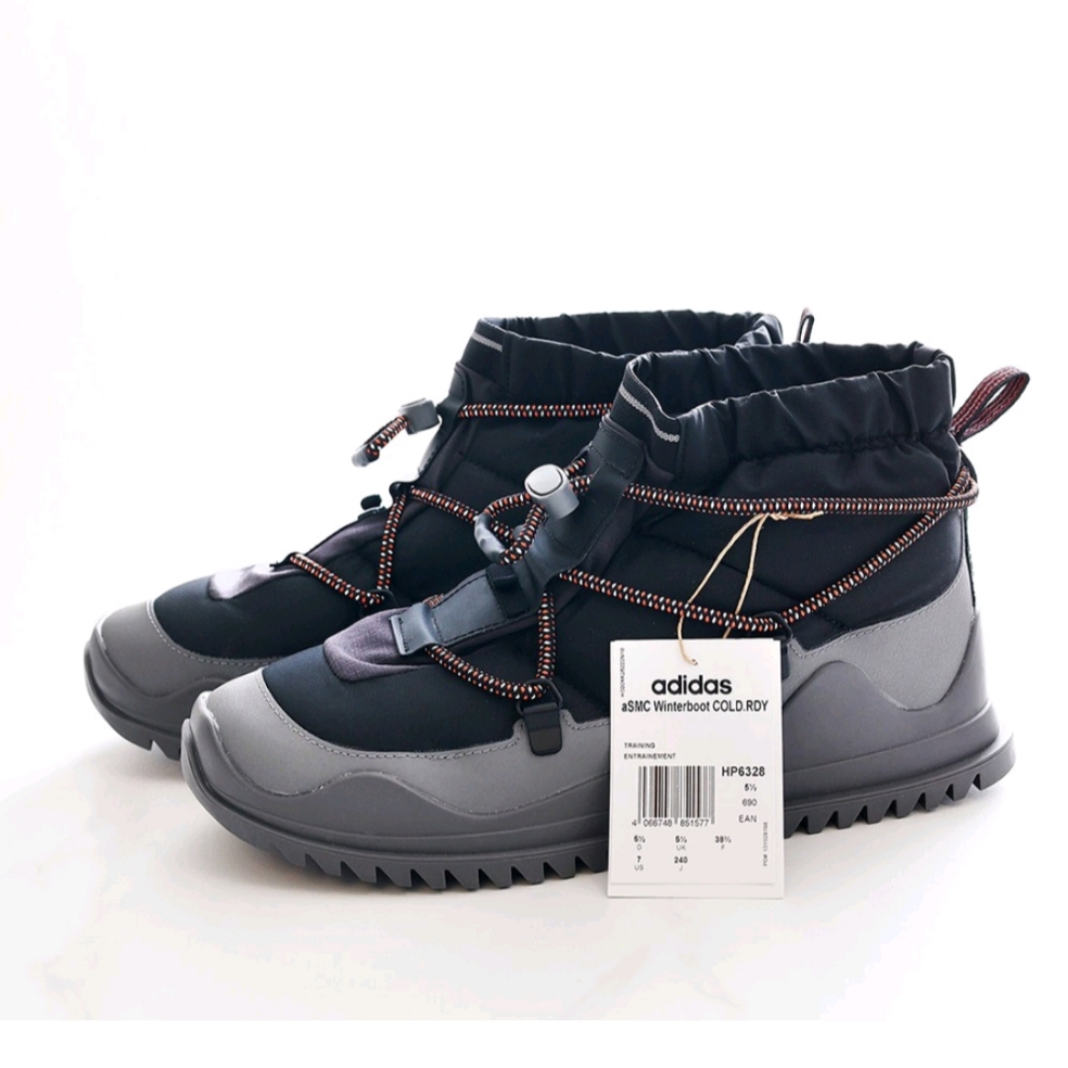 (W) Adidas x Stella McCartney Winterboot Cold.RDY Core Black Grey Four 착용 스타일 - 6