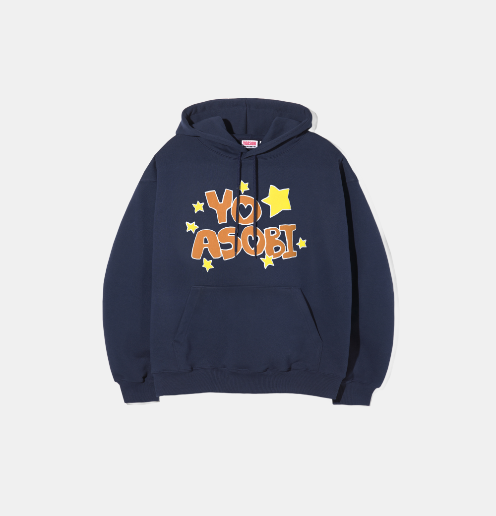 요아소비 풀오버 후드 네이비(YOASOBI x HEIGHTS YO☆SOBI Pullover Hoodie Navy)