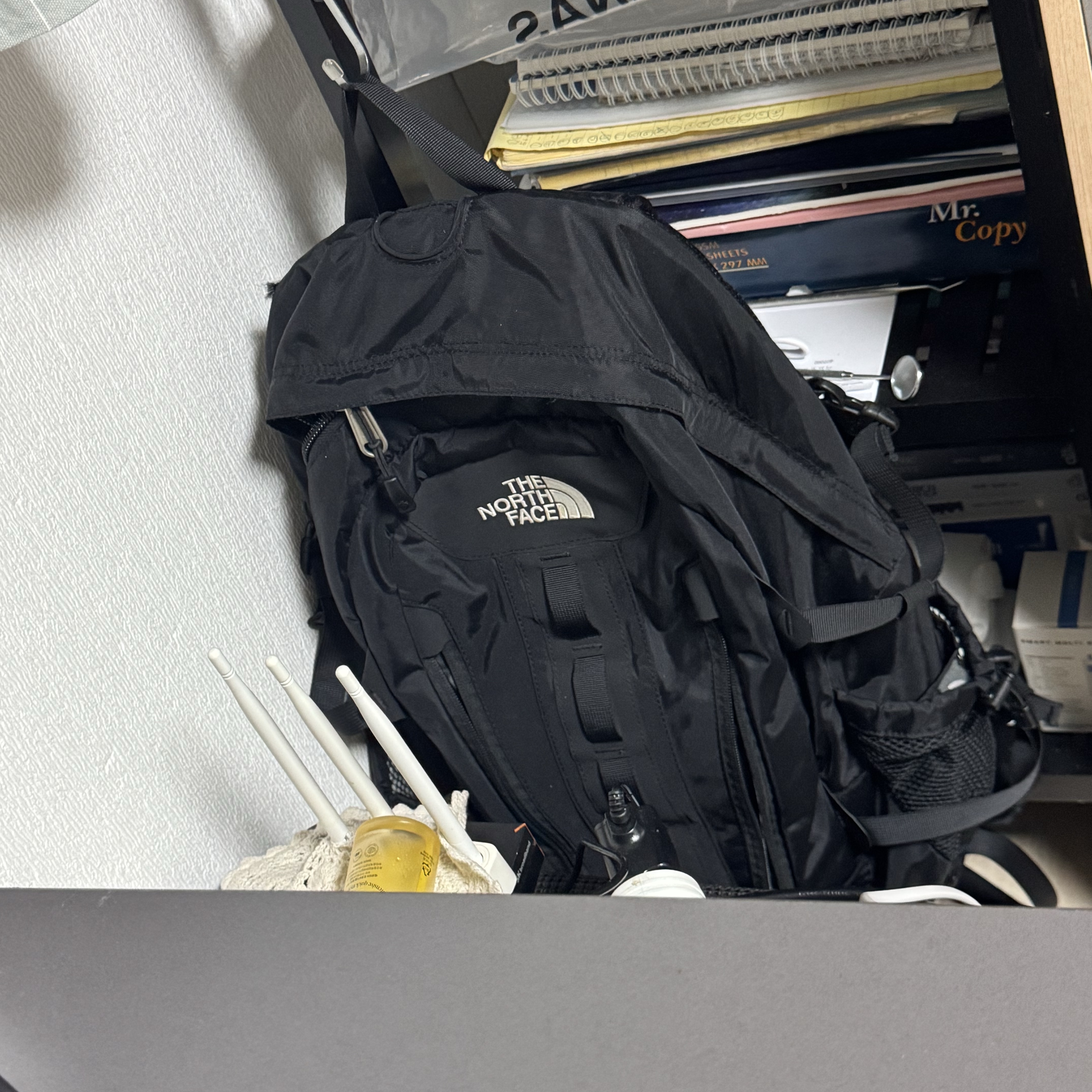 The North Face Big Shot Black 착용 스타일