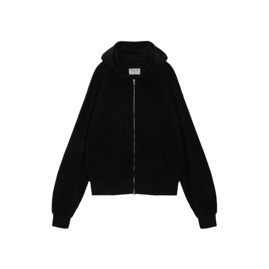 COLOR RIBBED HIGH NECK ZIP UP IN BEIGE - MATINKIM