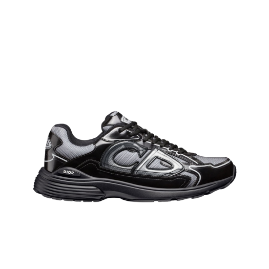 Dior B30 Sneaker Technical Mesh and Brilliant Finish Technical Fabric Light Gray Black