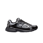 Dior B30 Sneaker Technical Mesh and Brilliant Finish Technical Fabric Light Gray Black