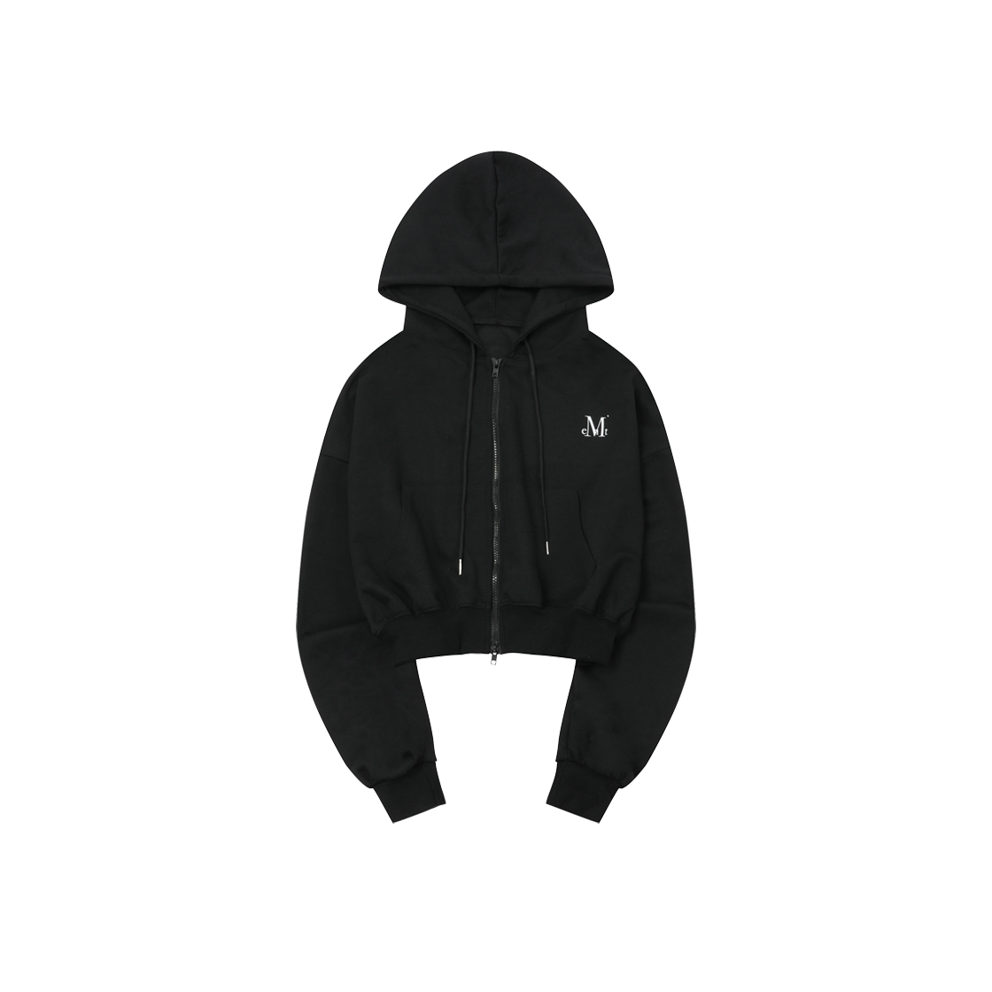무센트 백 로고 투웨이 후드 집업 블랙(MUCENT Back Logo 2-Way Hood Zip-Up Black) - 4