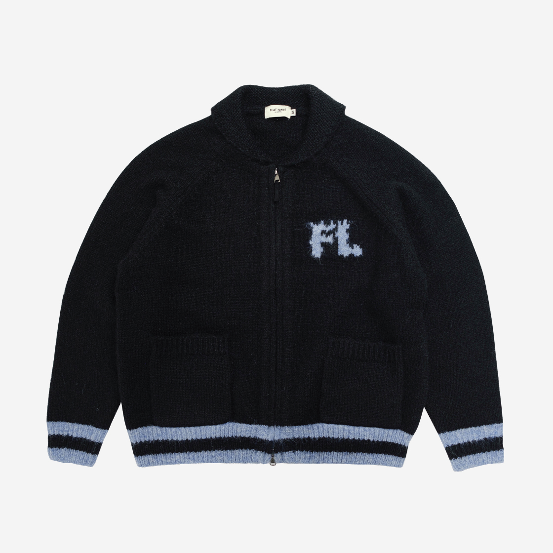 플랫웨이브 쉘프 코위찬 가디건 블랙