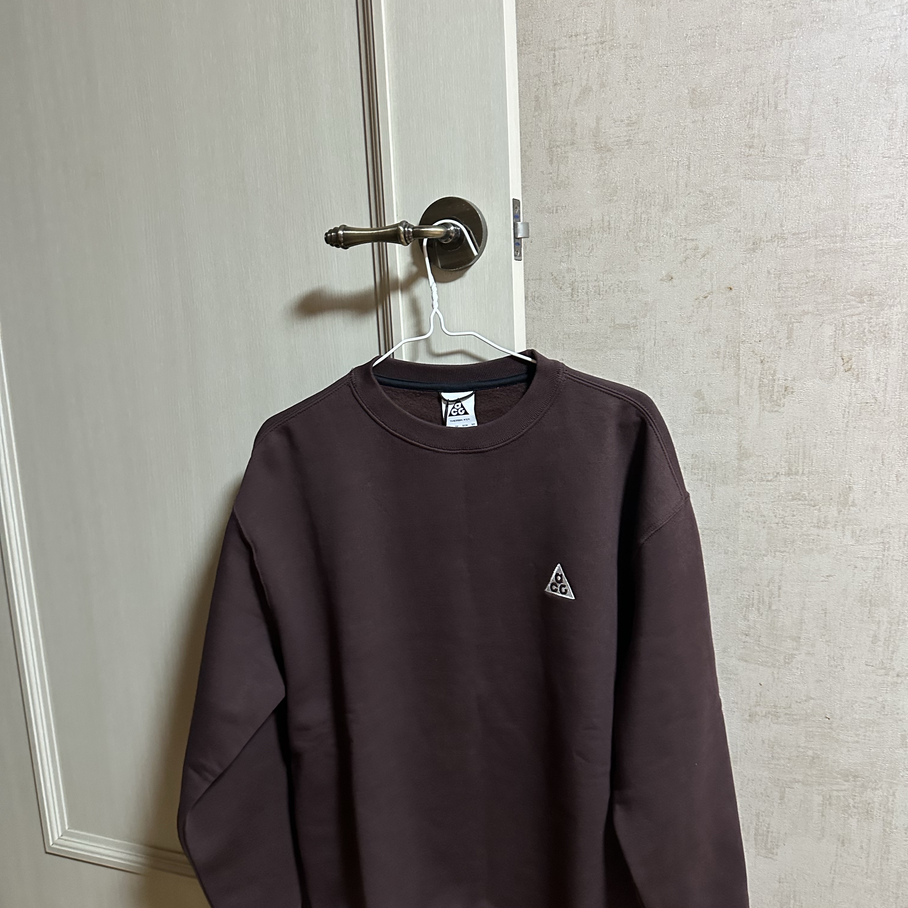 Nike ACG Therma-Fit Crew Fleece Sweatshirt Earth - Asia 착용 스타일