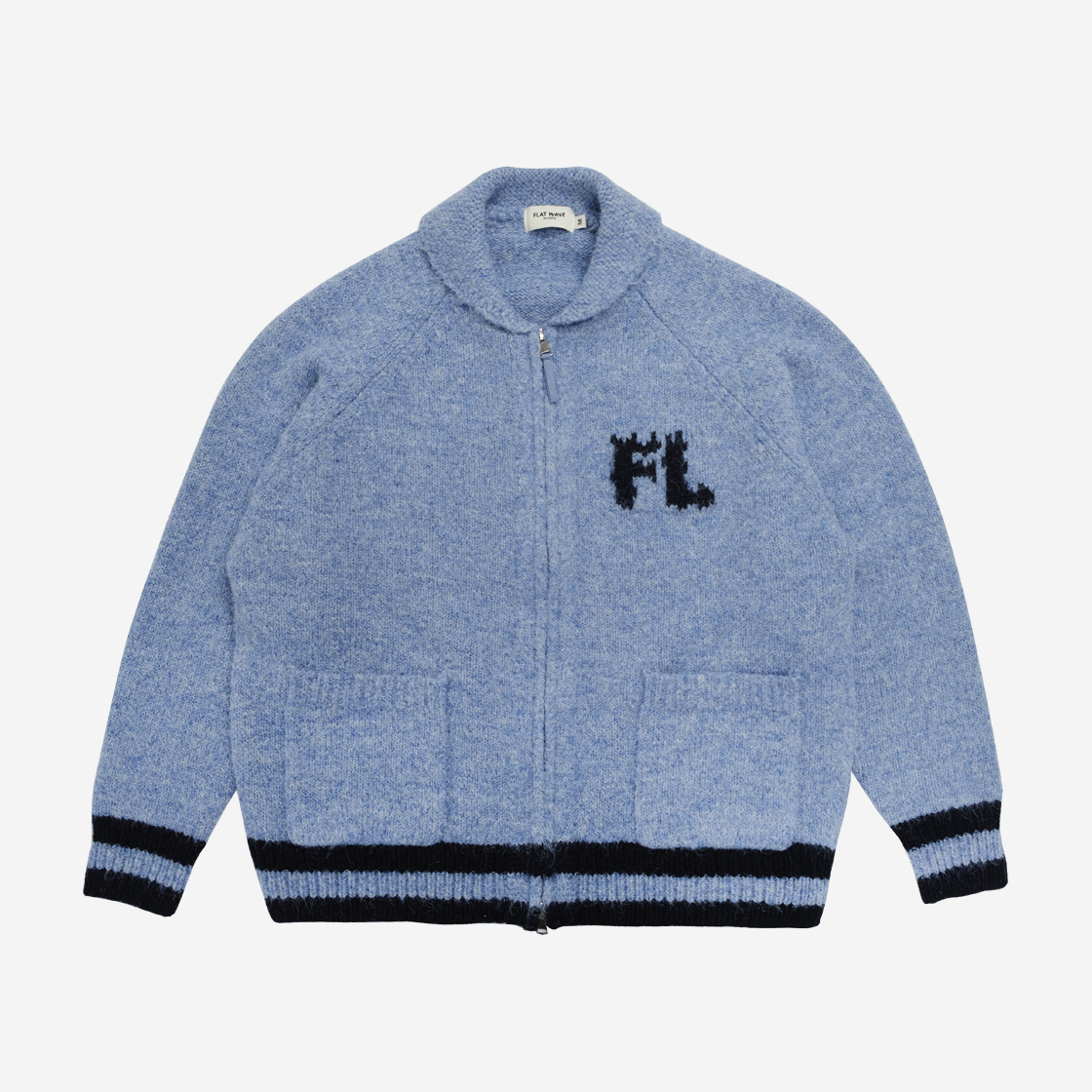 플랫웨이브 쉘프 코위찬 가디건 블루