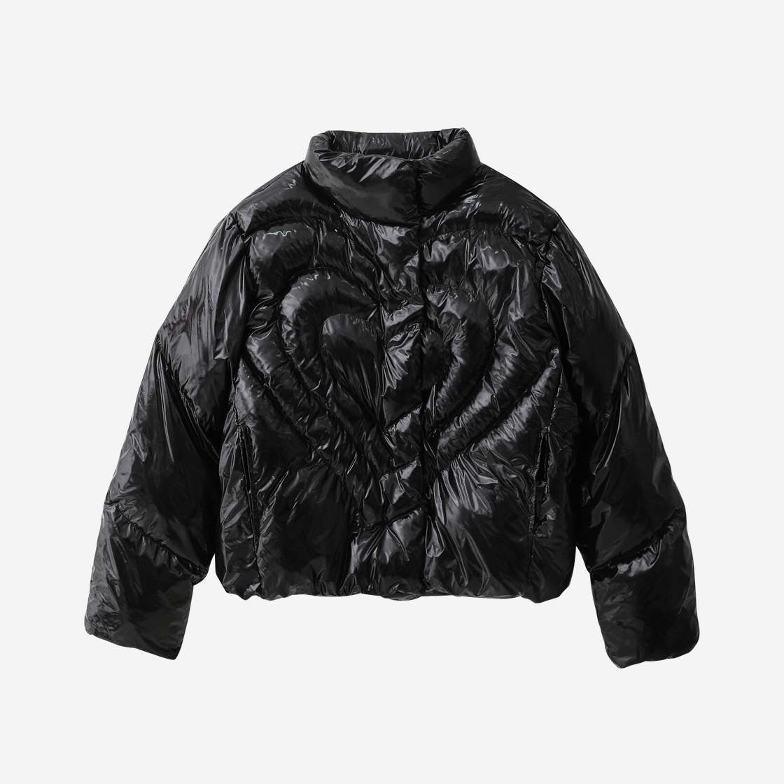 배드블루 하트 푸퍼 자켓 시티 블랙(BadBlue Heart Puffer Jacket City Black)