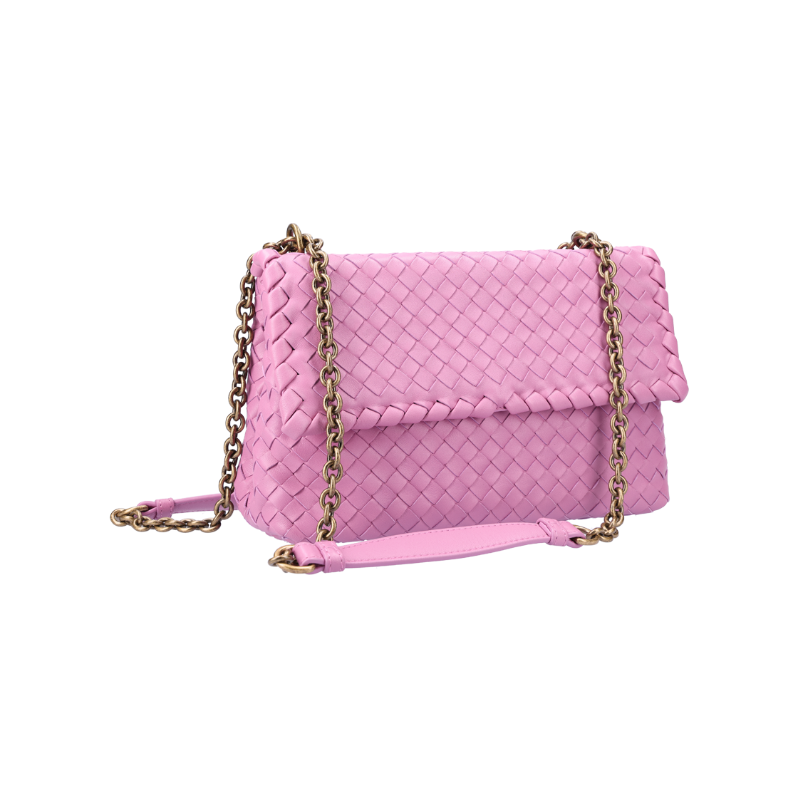 386498 Bottega Veneta 386498 Intrecciato Weaving Olympia Shoulder Bag Light Purple - #2