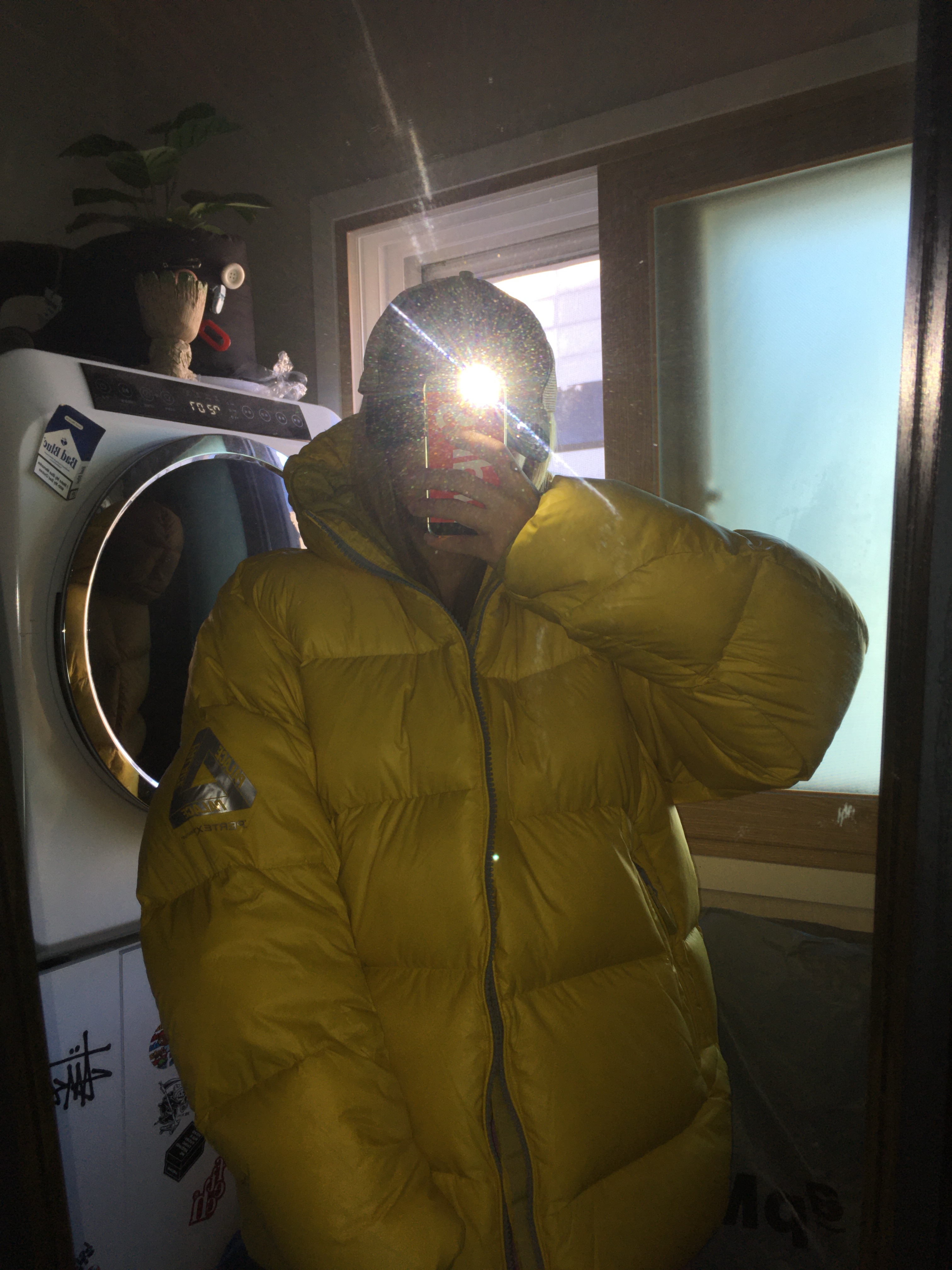 Palace Pertex Opaque Balaclava Puffa Yellow - 24FW, Stussy New Era 9twenty Basic Trucker Woodland Camo 착용 스타일