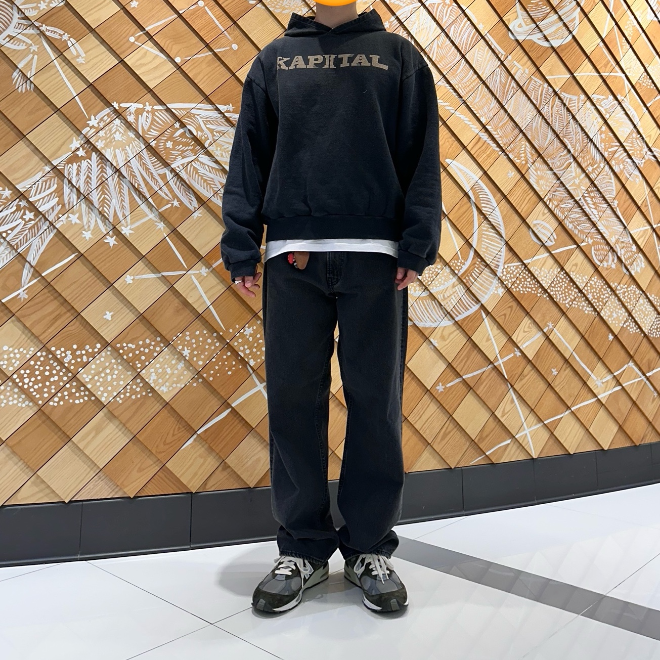 Kapital Fleece Hooded Sweatshirt Speakeasy Kapital Pt Black 착용 스타일
