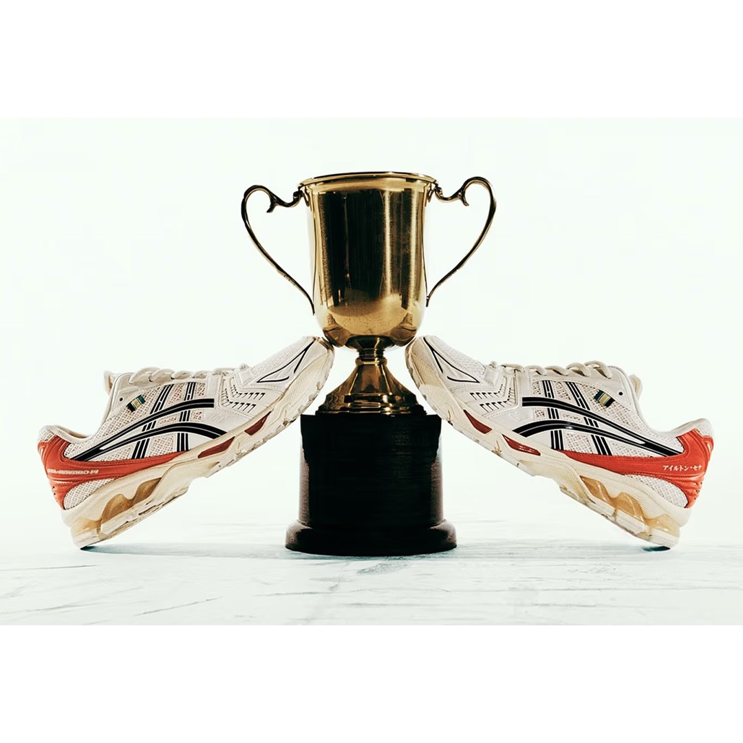 Asics x Ayrton Senna Gel-Kayano 14 Black Pure Gold, Asics x Ayrton Senna Gel-Kayano 14 Birch Fiery Red 착용 스타일 - 4