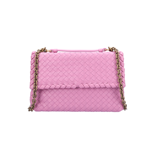386498 Bottega Veneta 386498 Intrecciato Weaving Olympia Shoulder Bag Light Purple