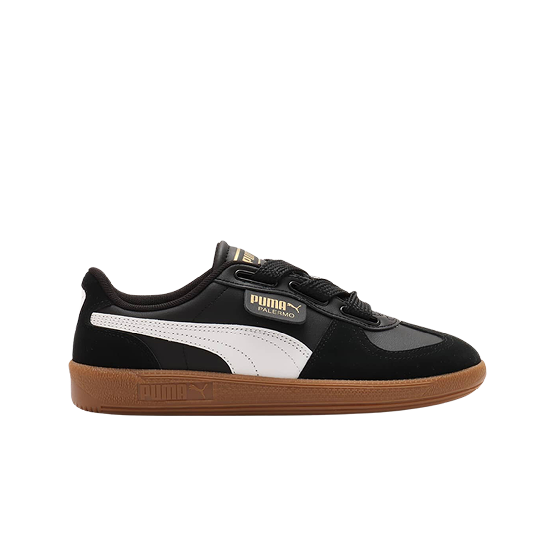 402109-02 (W) Puma Palermo Wide Lace SD Black White
