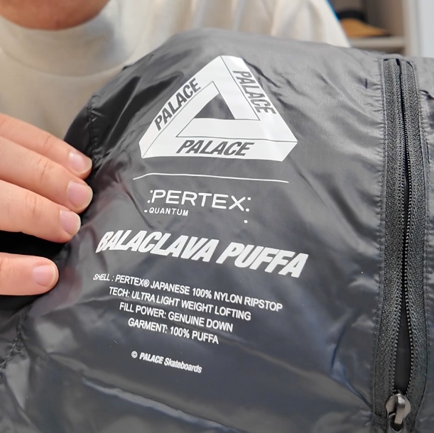 Palace Pertex Opaque Balaclava Puffa Black - 24FW 착용 스타일 - 3