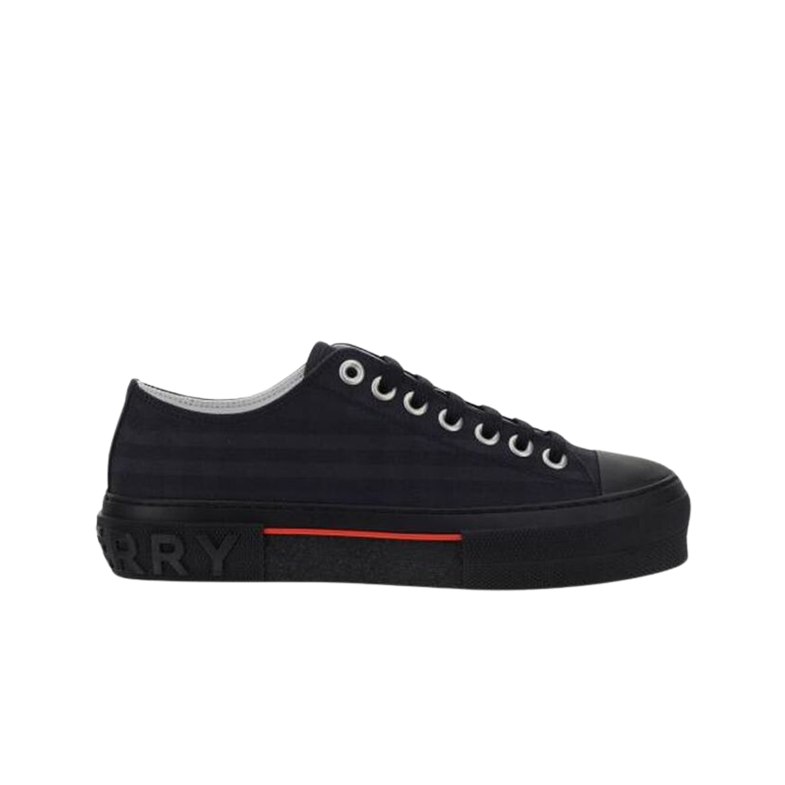 8057999 Burberry Vintage Check Canvas Low-Top Sneakers Dark Charcoal