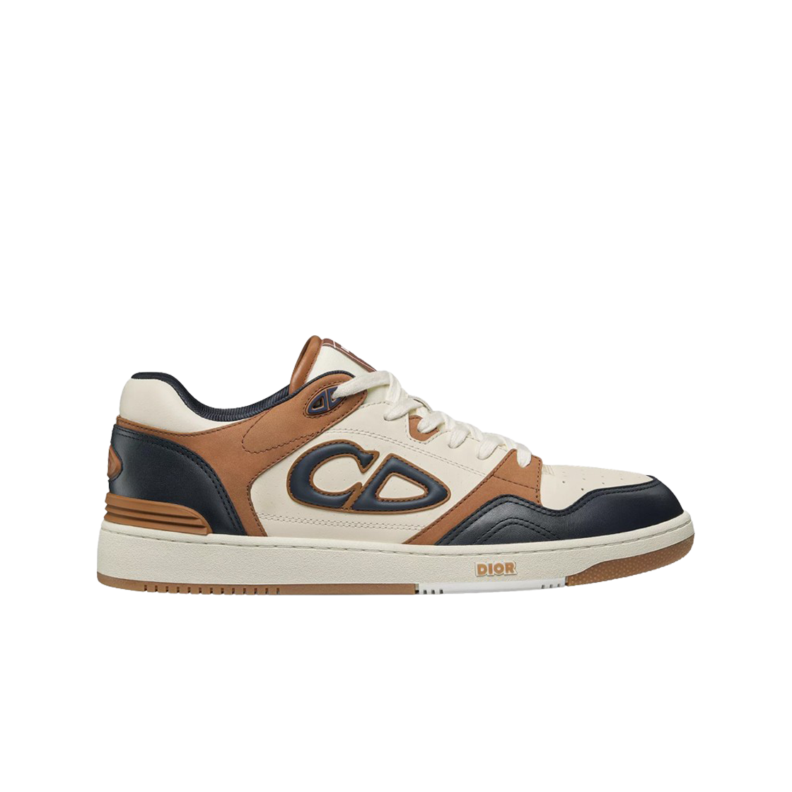 3SN318ZXT-H595 Dior B57 Low-Top Sneaker and Smooth Calfskin with Suede Brown