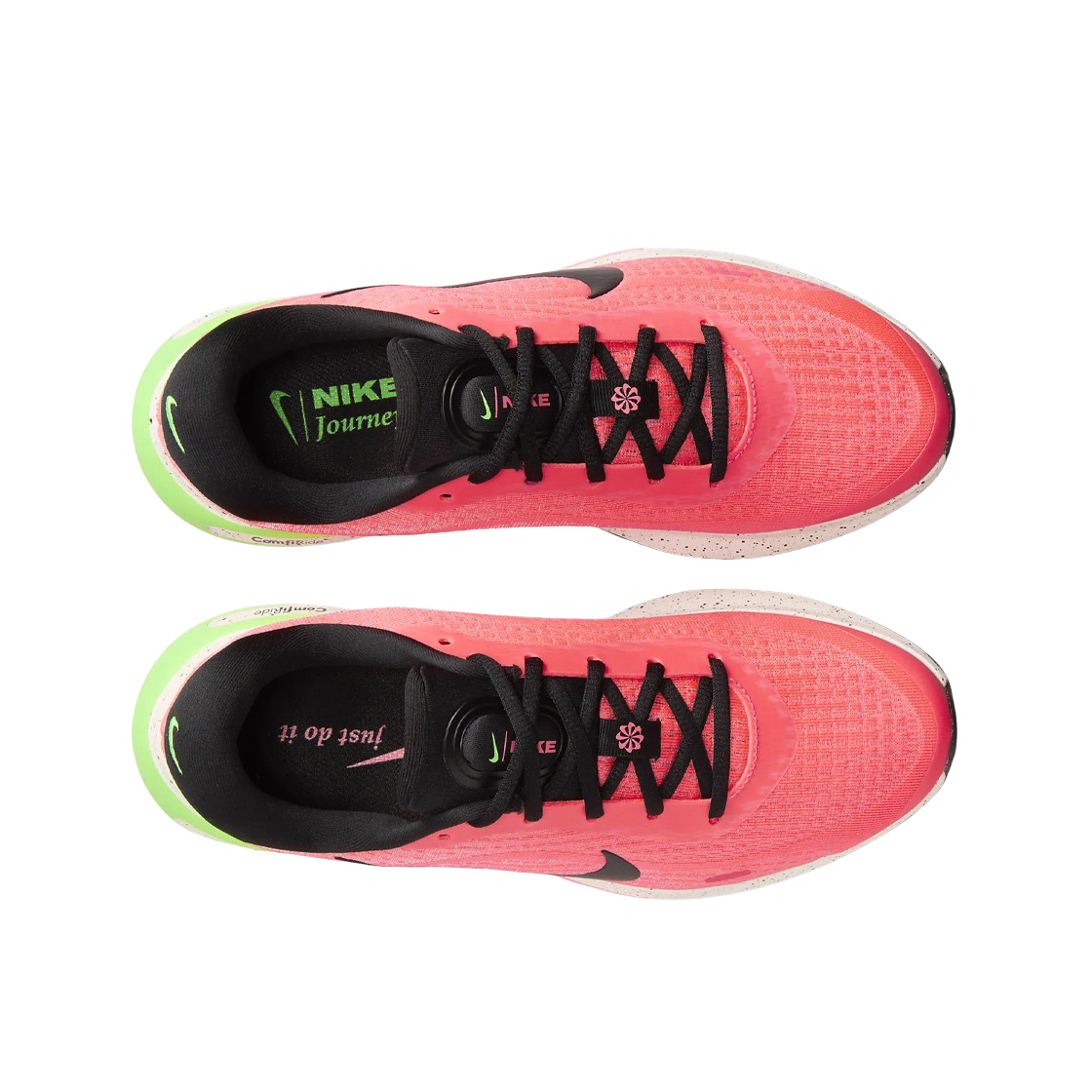 (W) 나이키 저니 런 로드 러닝 핫 펀치 그린 스트라이크((W) Nike Journey Run Road Running Hot Punch Green Strike) - 2