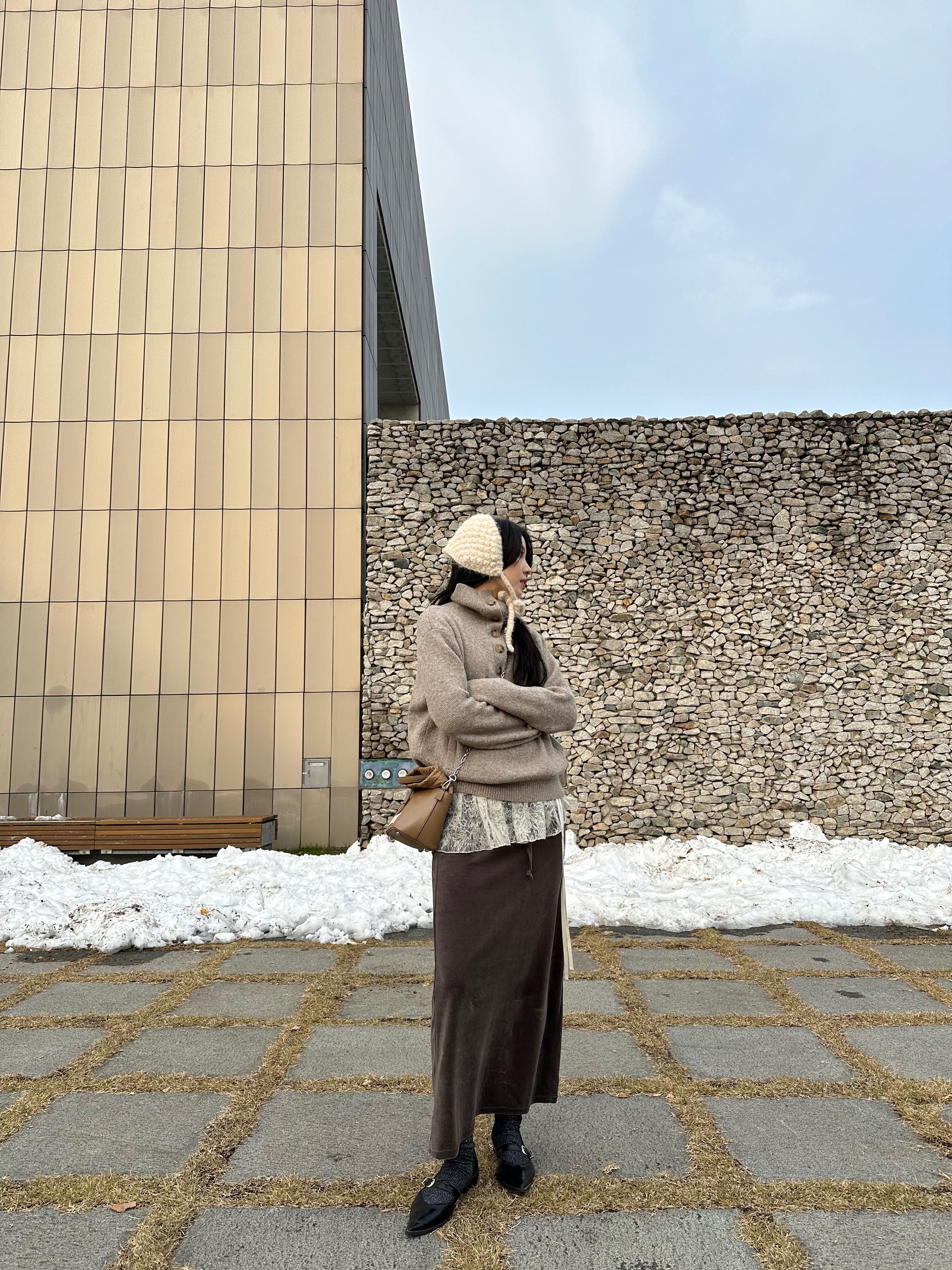 Maison Margiela 5AC Bucket Bag Biche 착용 스타일 - 6