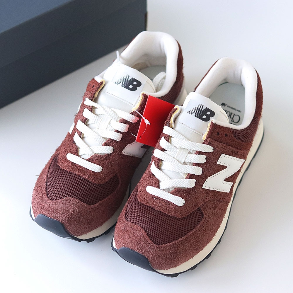 New Balance 574 Rich Oak - D Standard 착용 스타일
