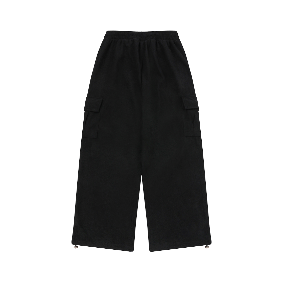 무센트 코지 코듀로이 카고 와이드팬츠 골덴 골지 기모 블랙(MUCENT Cozy Corduroy Cargo Pants Fluff Black) - 2