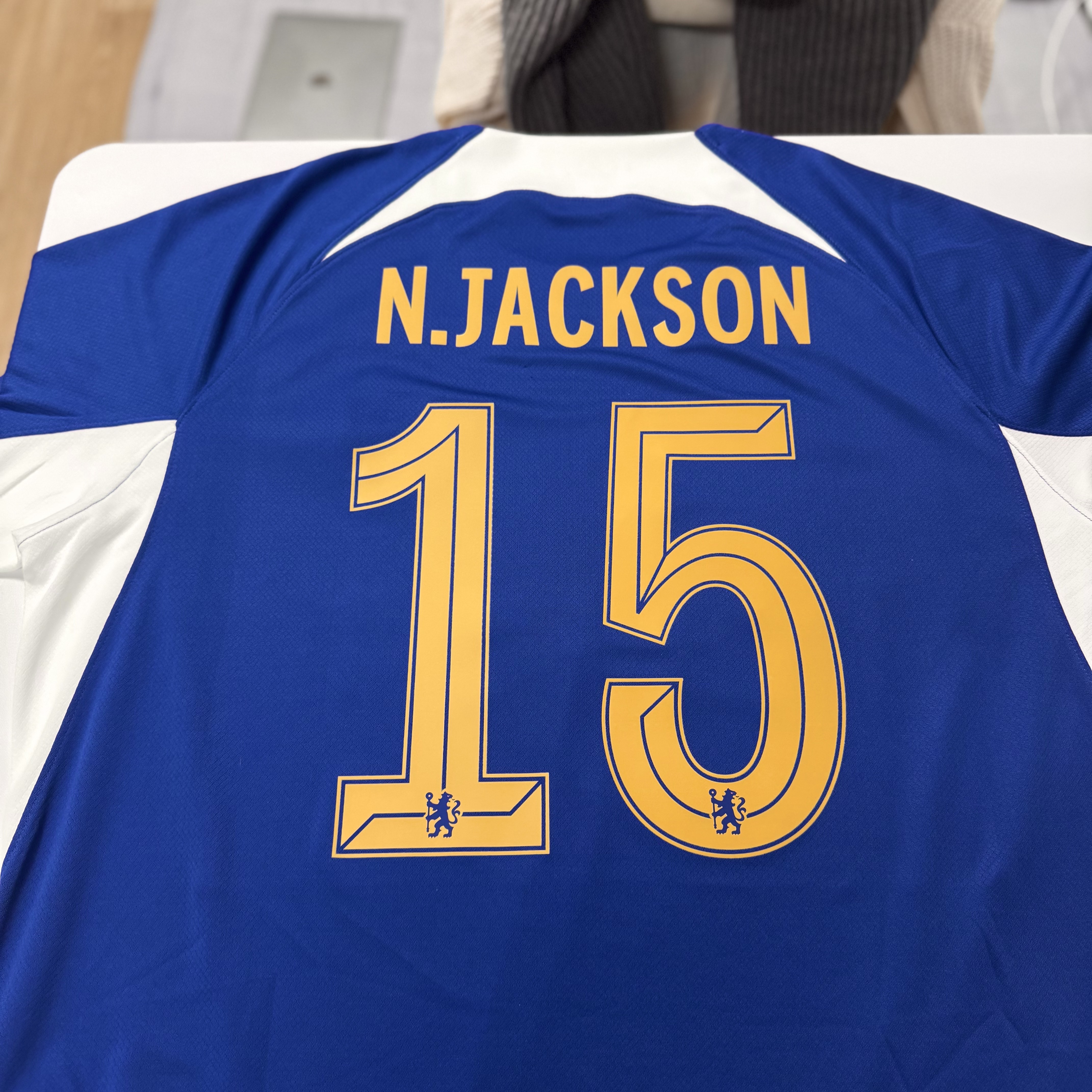 Nike Chelsea FC 2023/24 Stadium Home Dri-Fit Jersey Rush Blue (Non Marking & Non Sponser Ver.) 착용 스타일 - 2