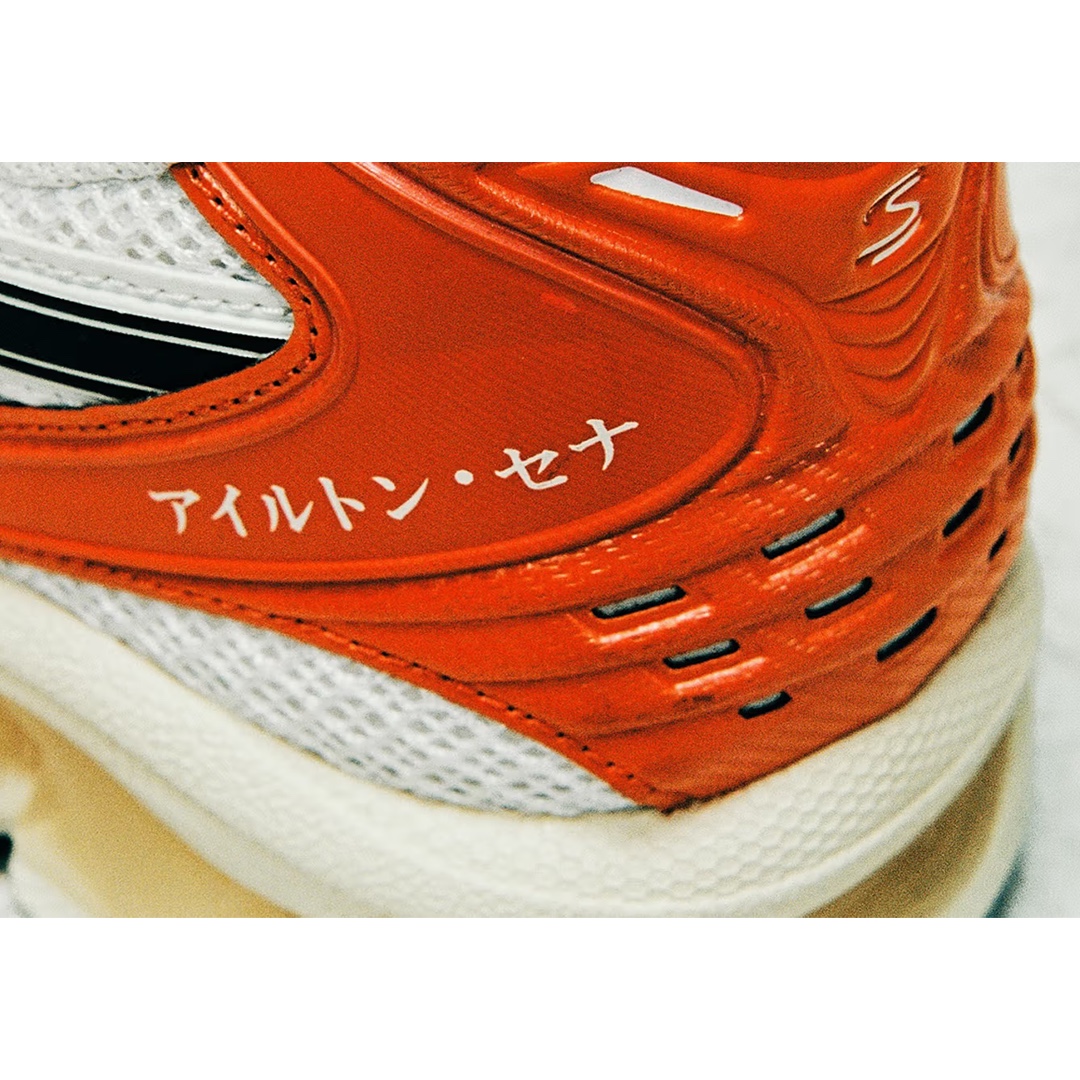 Asics x Ayrton Senna Gel-Kayano 14 Black Pure Gold, Asics x Ayrton Senna Gel-Kayano 14 Birch Fiery Red 착용 스타일 - 2