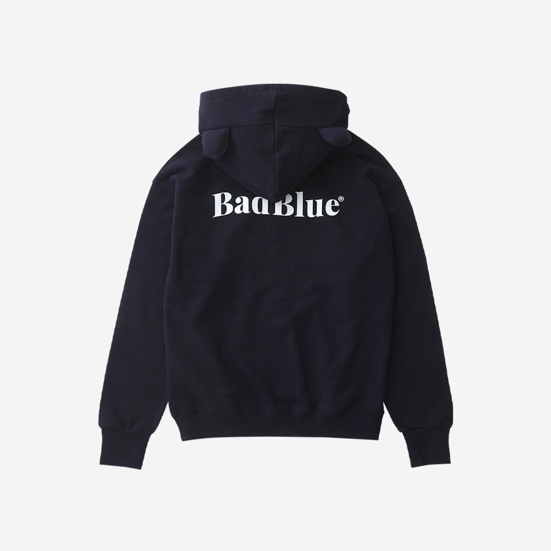 배드블루 베어 이어 집업 후디 네이비(BadBlue Bear Ear Zipup Hoodie Navy) - 2