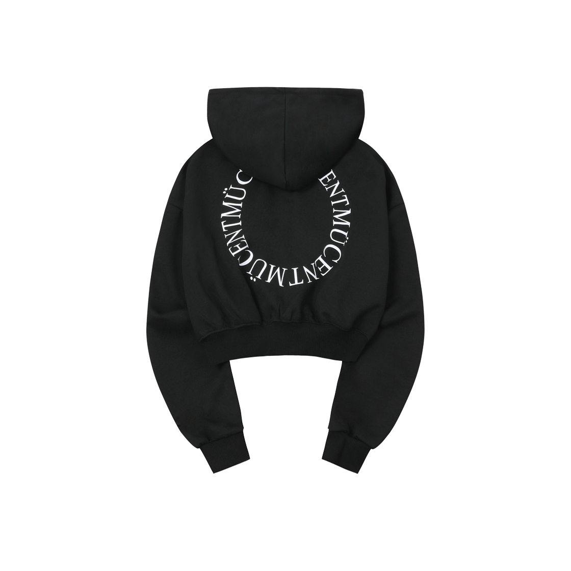 무센트 백 로고 투웨이 후드 집업 블랙(MUCENT Back Logo 2-Way Hood Zip-Up Black) - 3