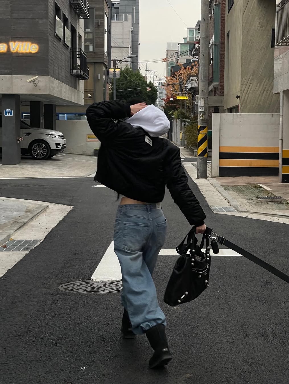222 JACKET 006, 222 DENIM 002 착용 스타일