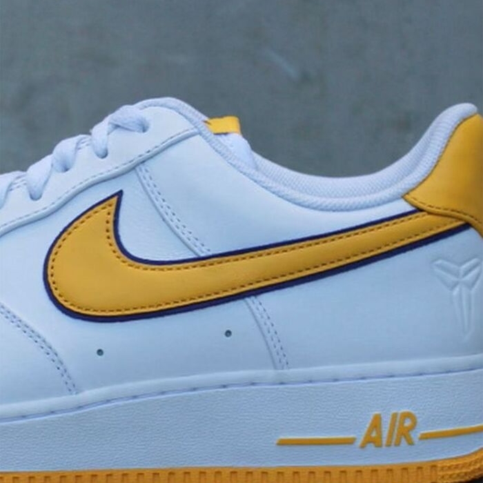 Nike x Kobe Bryant Air Force 1 Low Retro QS Varsity Maize and Varsity Purple 착용 스타일