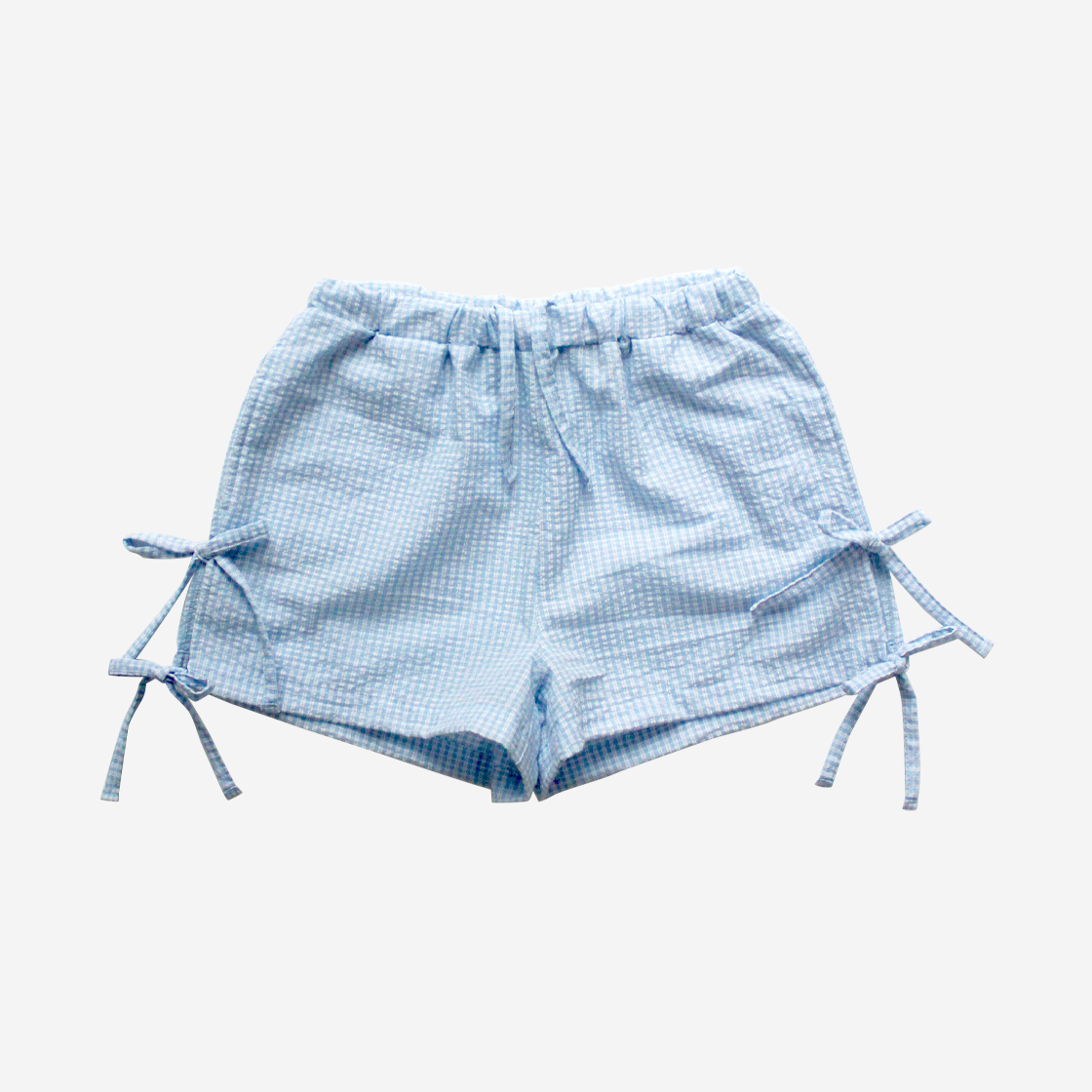 배드블루 체크 비치 쇼츠 스카이블루(BadBlue Check Beach Shorts Skyblue)
