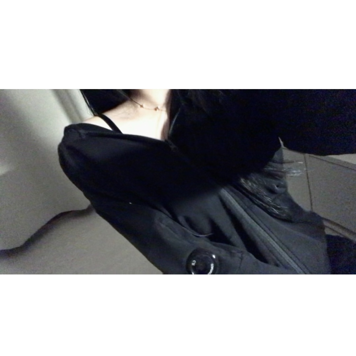 C.P. Company Light Fleece Zipped Hoodie Black - 24SS 착용 스타일 - 1