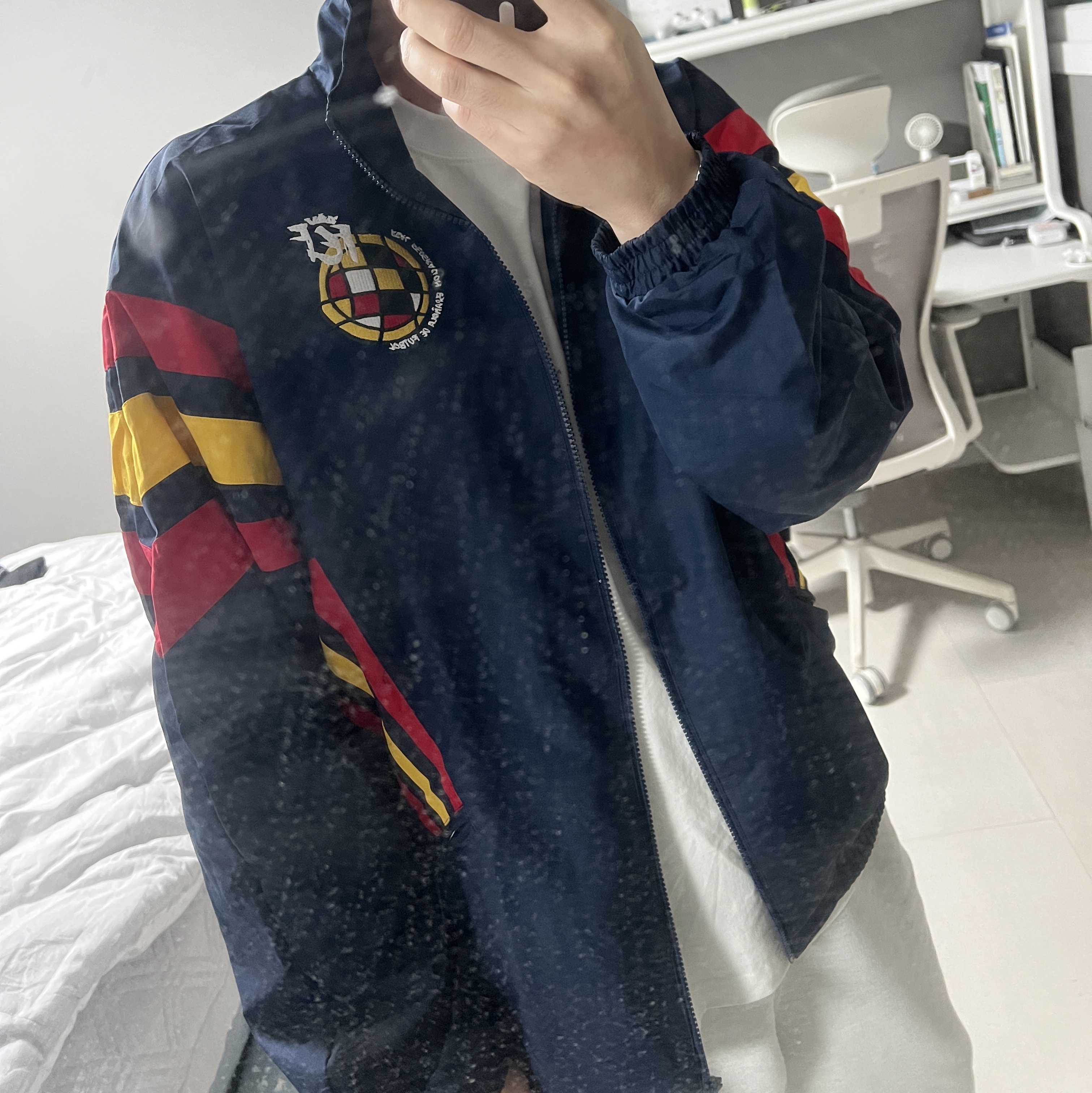 Adidas Spain 1996 Woven Track Jacket Night Indigo - KR Sizing 착용 스타일