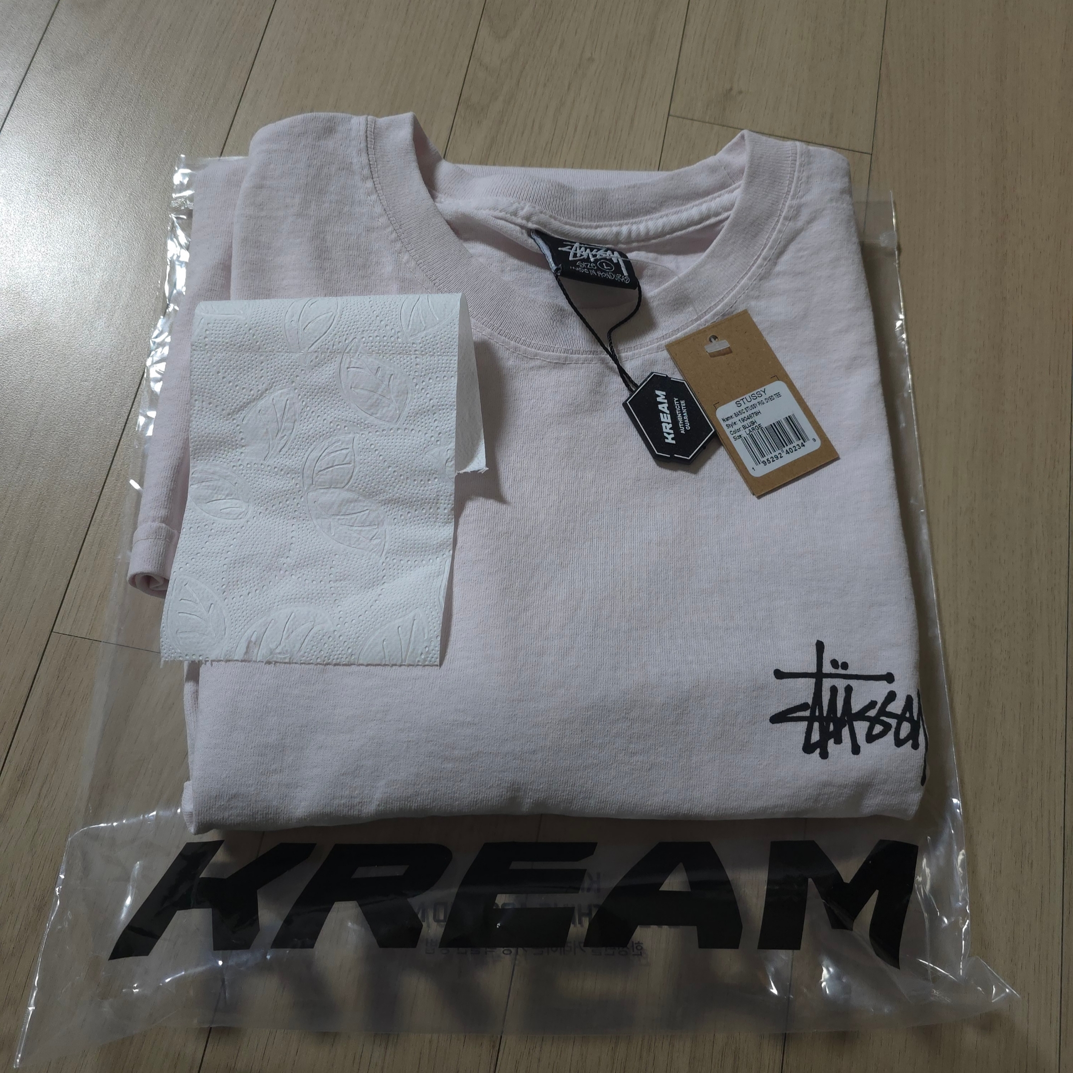 Stussy Basic Stussy Pigment Dyed T-Shirt Blush 2023 착용 스타일