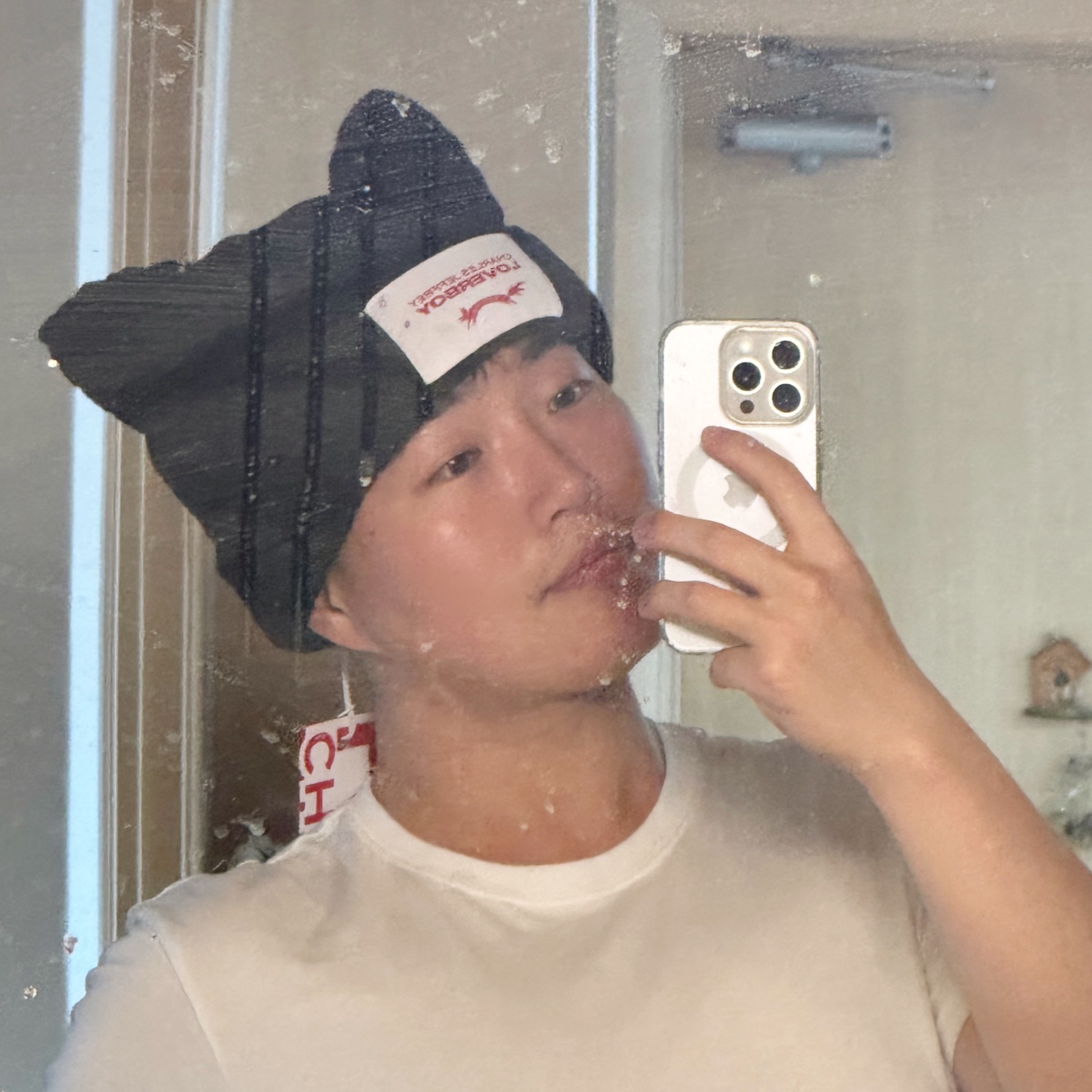 Charles Jeffrey Loverboy Chunky Ears Beanie Black 착용 스타일