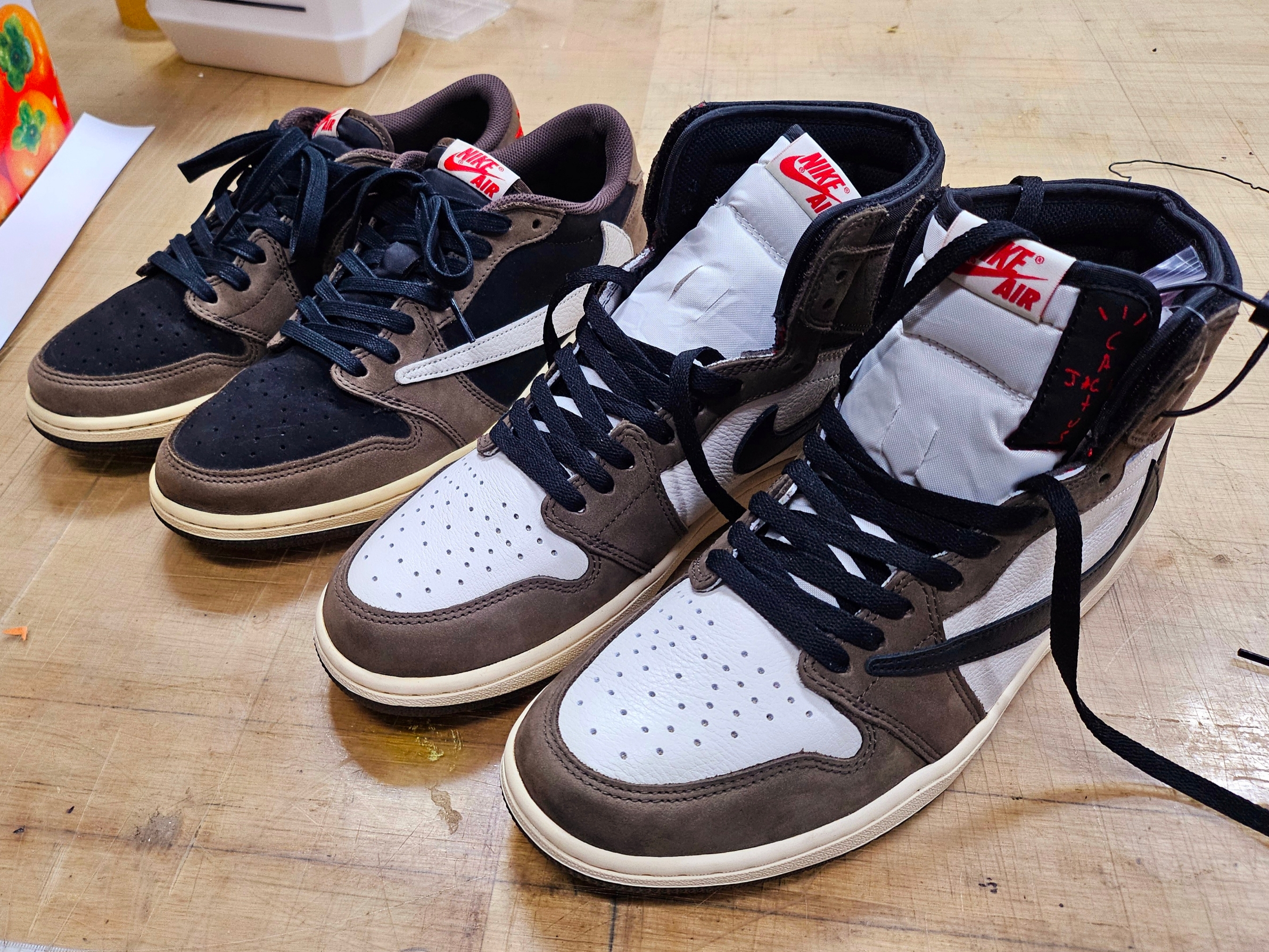Jordan 1 x Travis Scott Retro High OG SP Mocha, Jordan 1 x Travis Scott Retro Low OG SP Mocha 착용 스타일