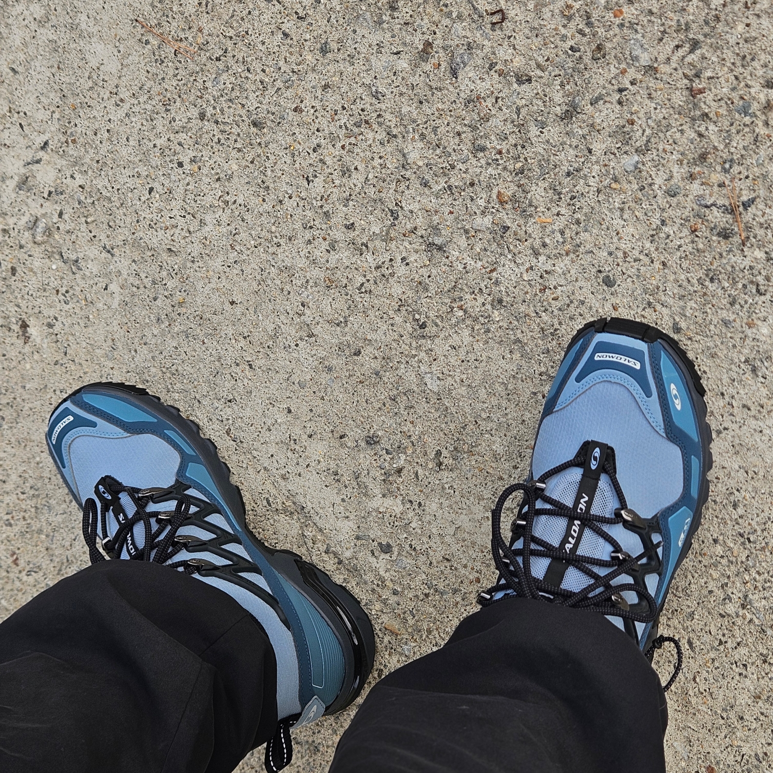 Salomon ACS + CSWP Citadel Pearl Blue 착용 스타일