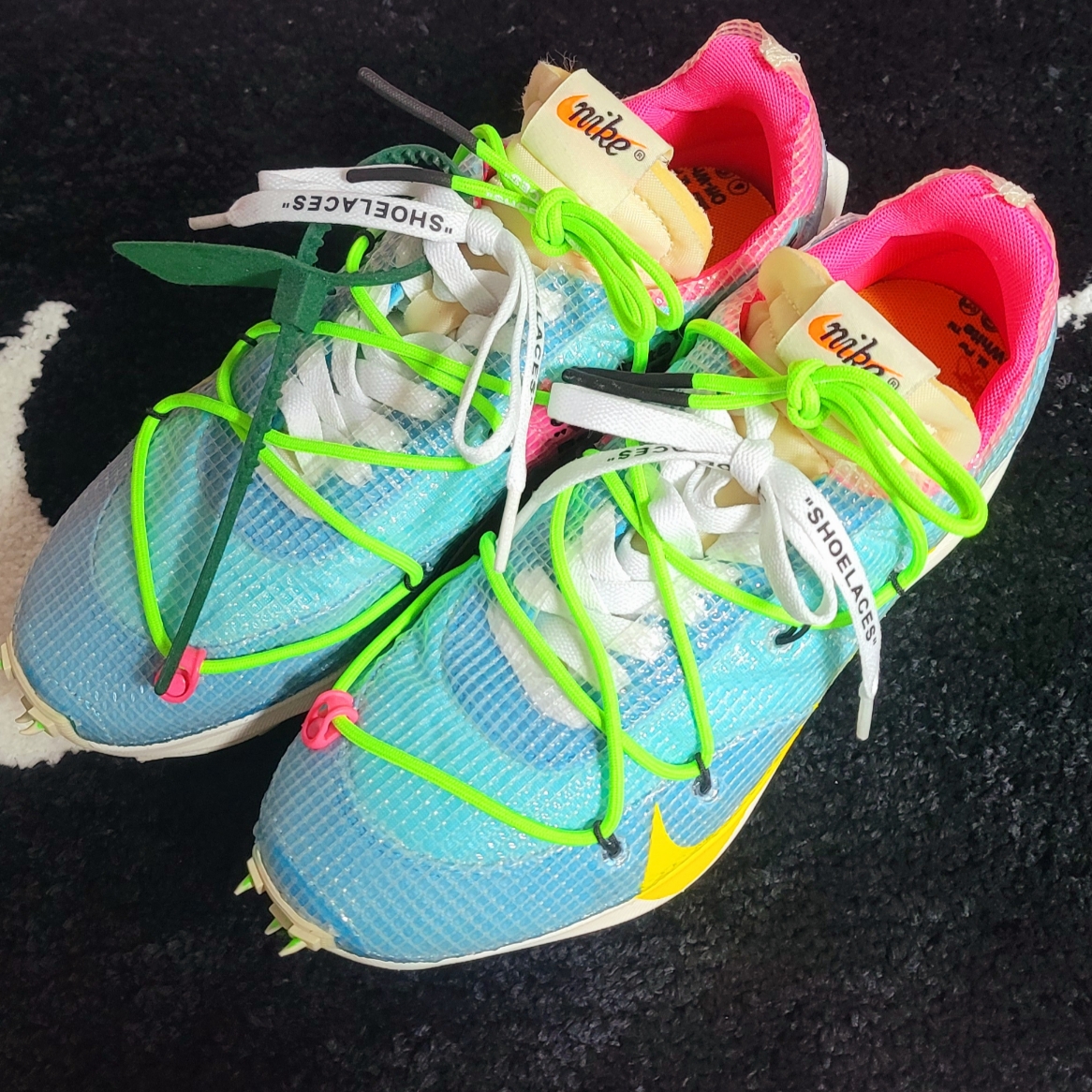 (W) Nike x Off-White Vapor Street Polarized Blue 착용 스타일