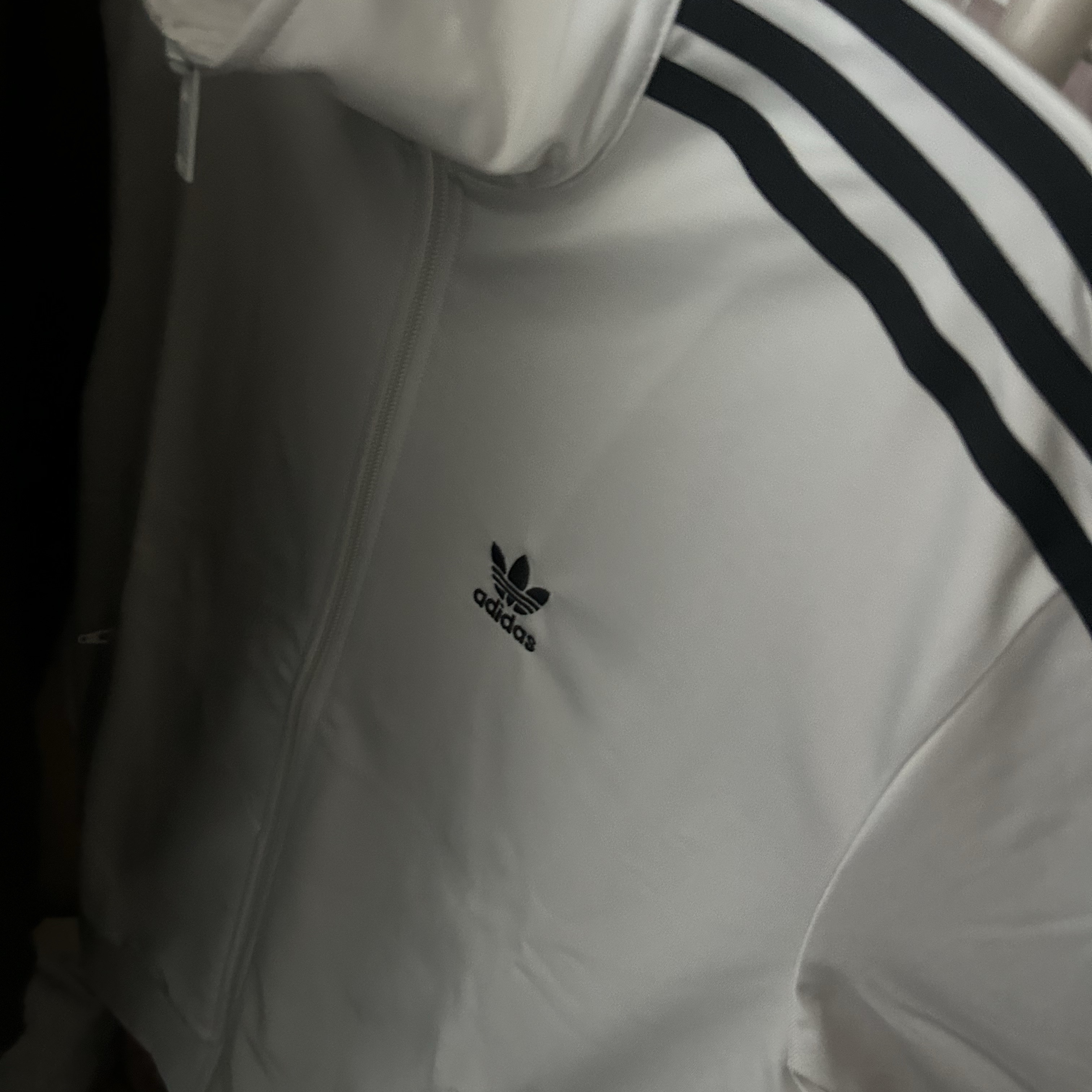 (W) Adidas Adicolor Classics Loose Firebird Track Top White - KR Sizing 착용 스타일