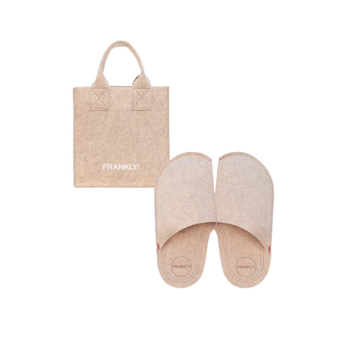 프랭클리 에코 에어 트래블 미니 백 & 슈즈 베이지(FRANKLY Eco Air Travel Mini Bag & Shoes Beige)