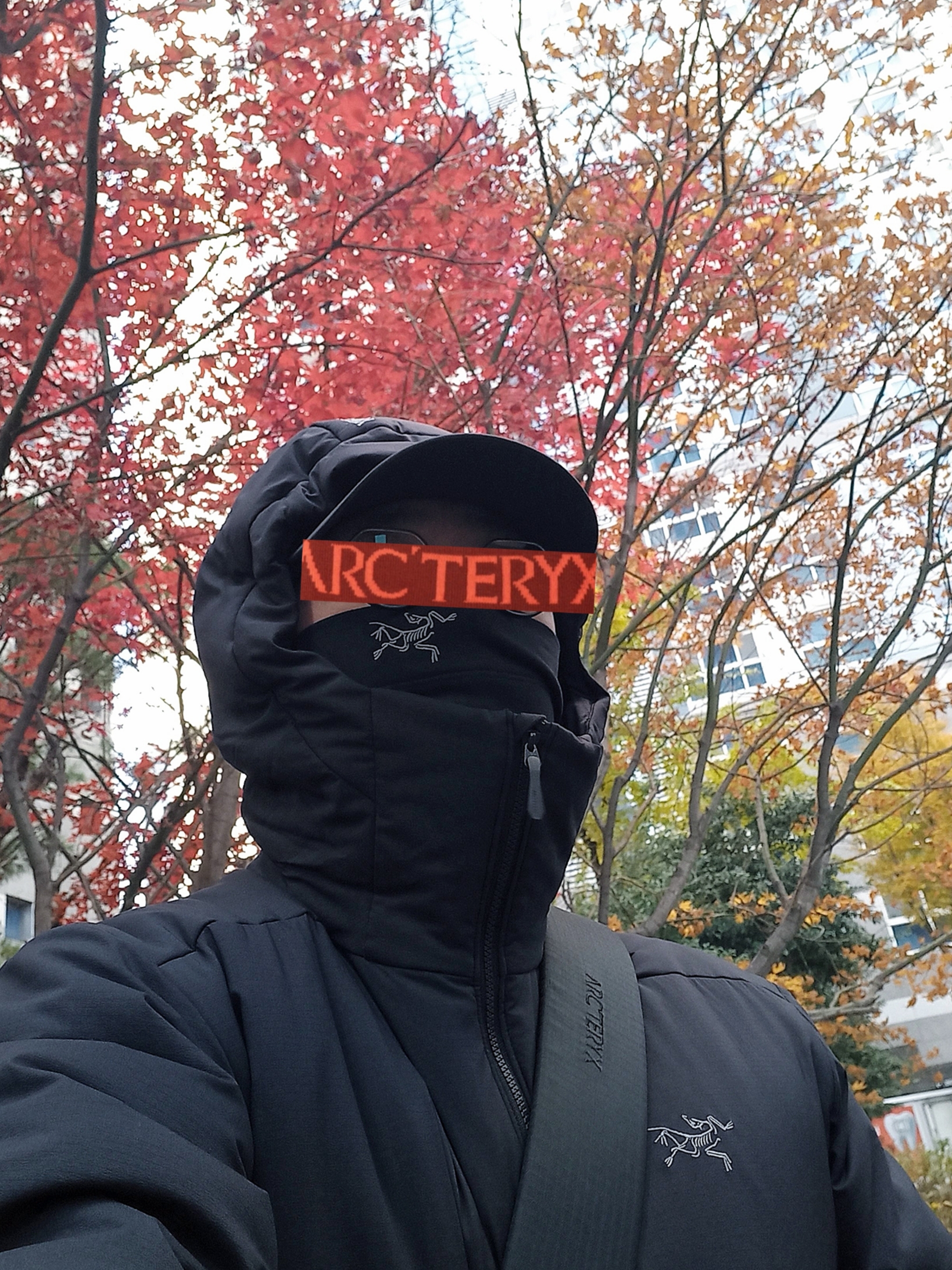 Arc'teryx Atom Heavyweight Hoody Black, Arc'teryx Ion Gear Organizer Black 착용 스타일 - 1