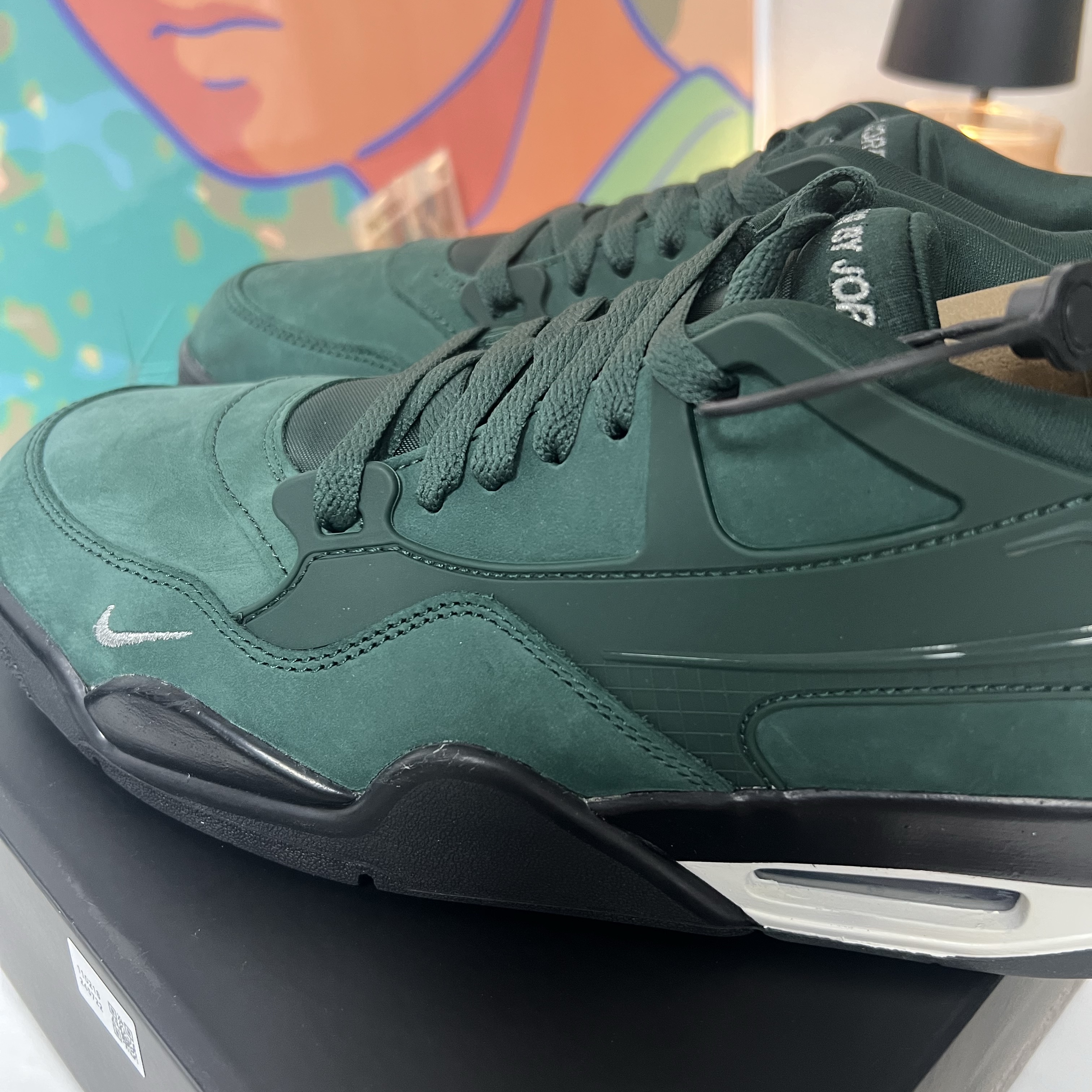 Jordan 4 x Nigel Sylvester RM SP Fence Green 착용 스타일 - 1