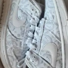 (W) Nike Dunk Low Essential White Paisley 착용 스타일