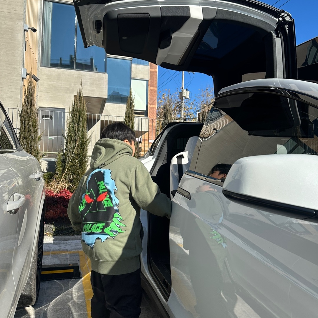 Palace Tri-Ripper Hood Olive - 20FW, The North Face 1996 Novelty Nuptse Jacket Off White 착용 스타일 - 3