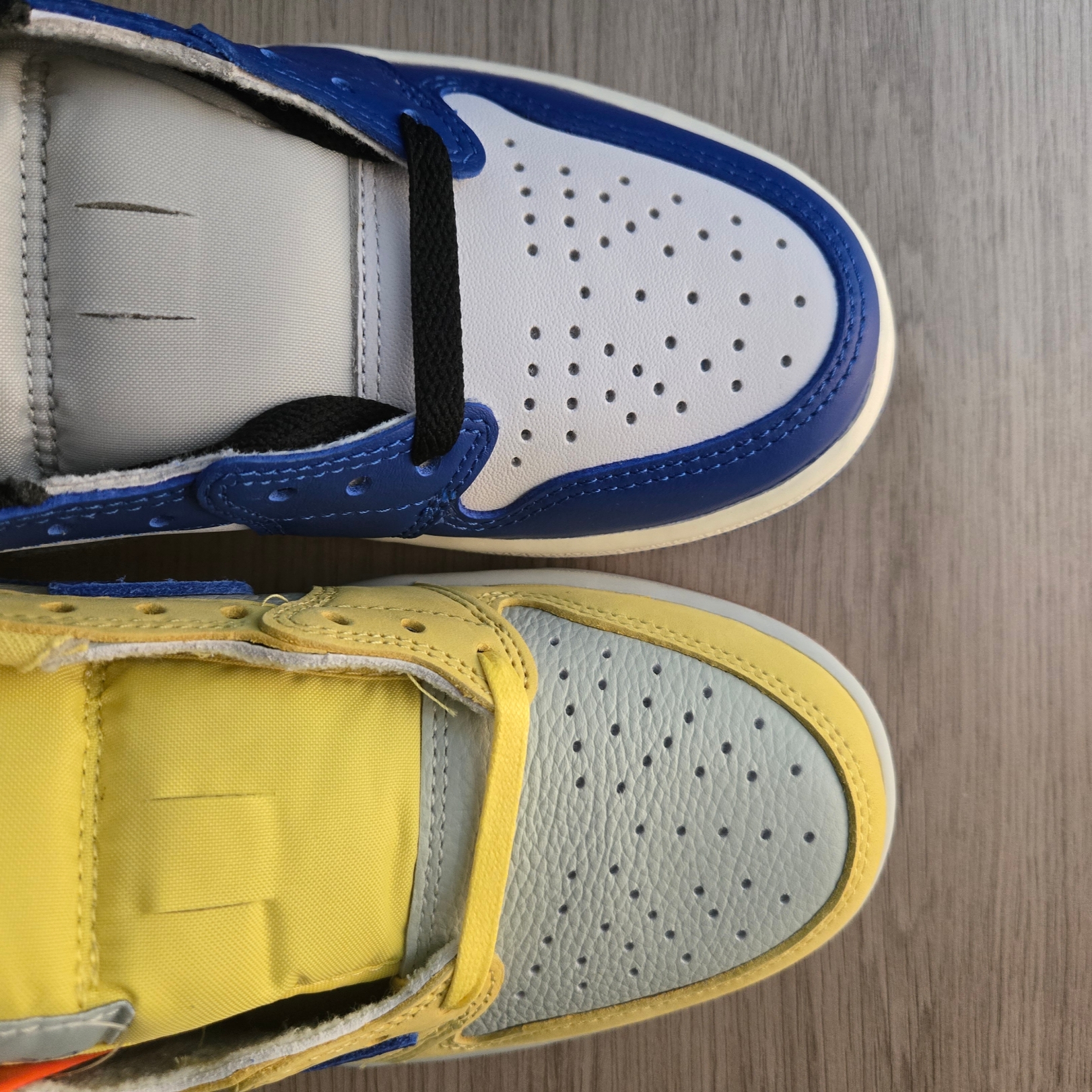 (W) Jordan 1 x Travis Scott Retro Low OG SP Canary, Jordan 1 Retro Low OG Game Royal 착용 스타일 - 2
