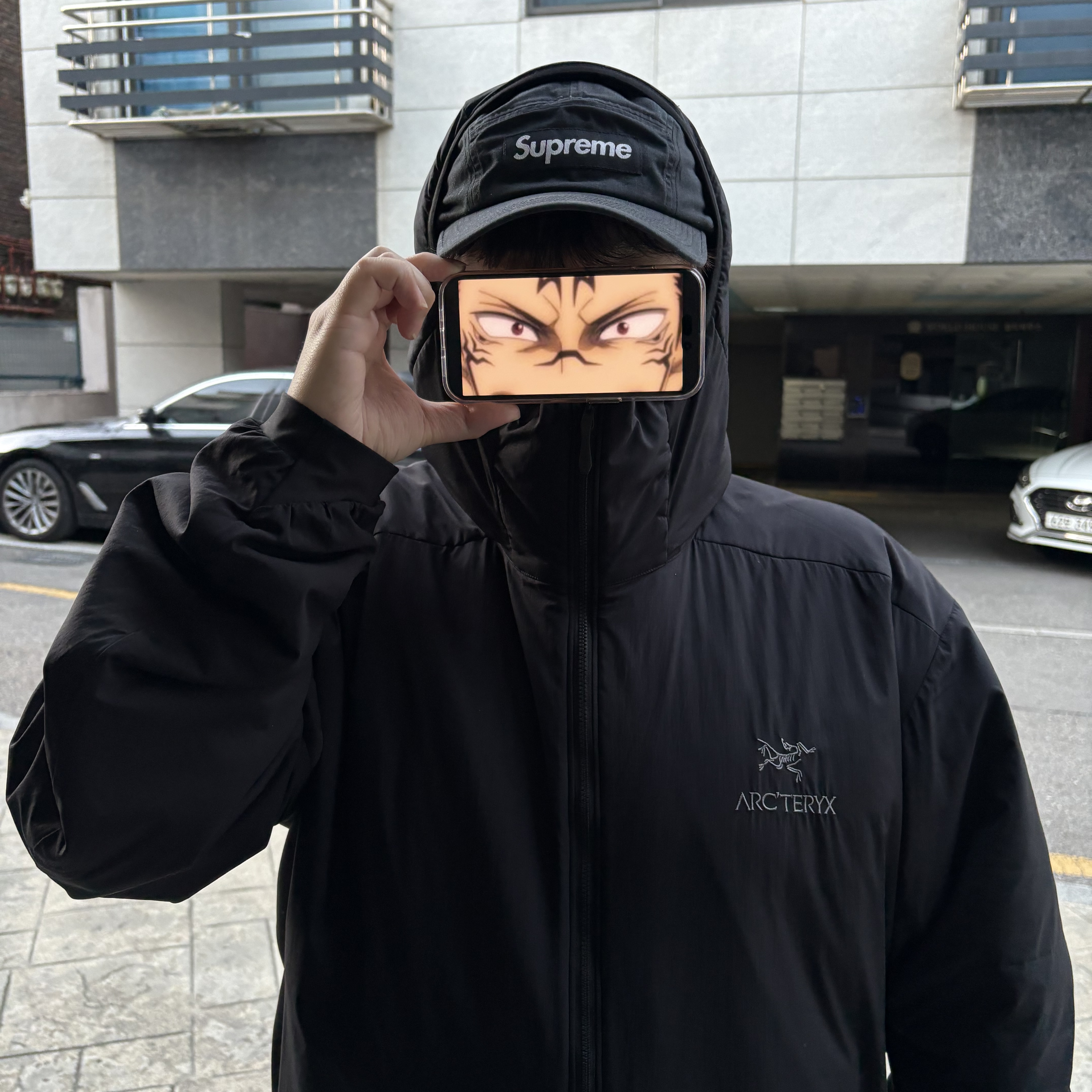 Arc'teryx Atom LT Hoody Black, Arc'teryx Atom Hoody Black 착용 스타일