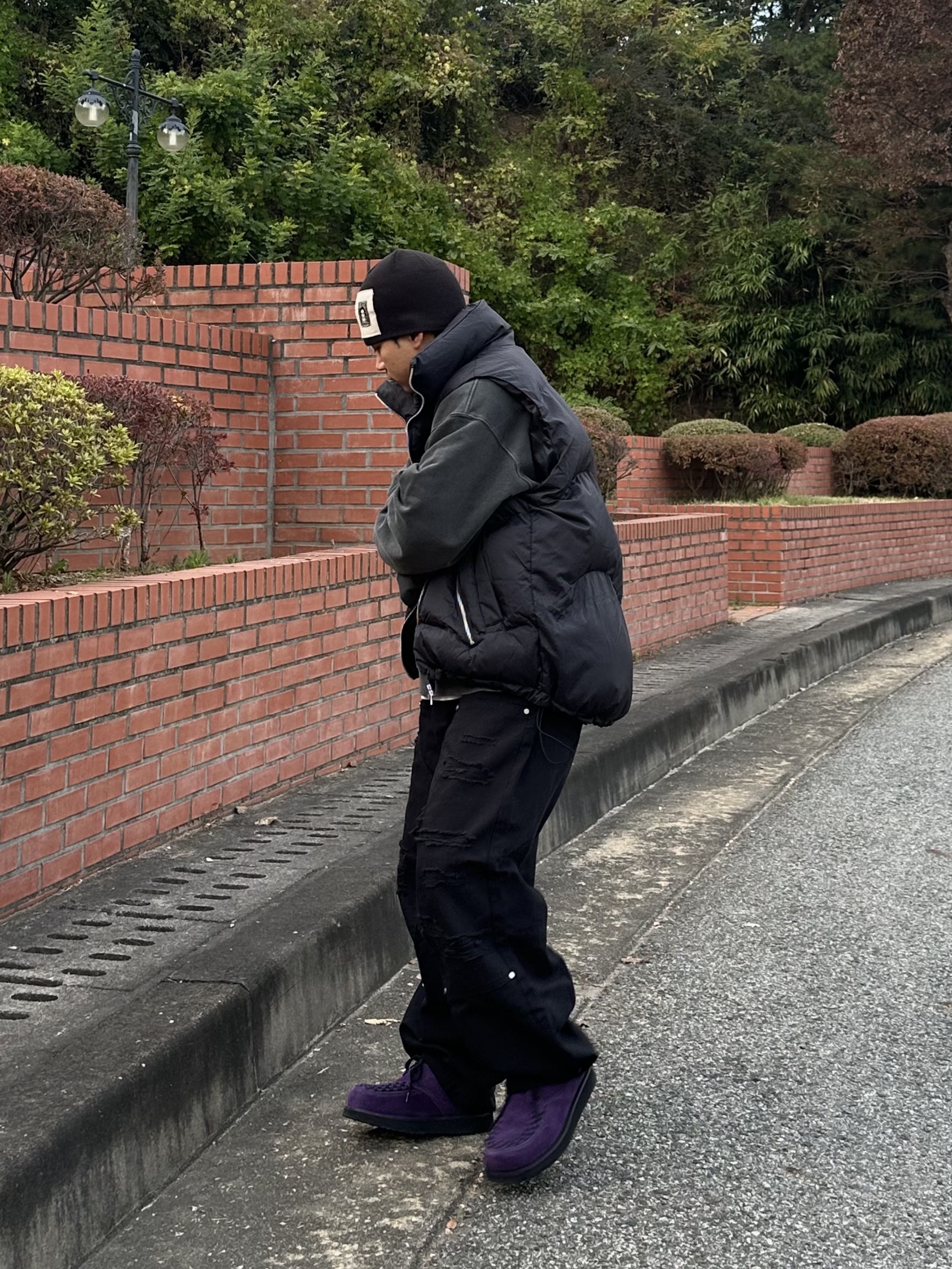 Romantic Move Bowie Winter Shoes SU Purple 착용 스타일 - 5