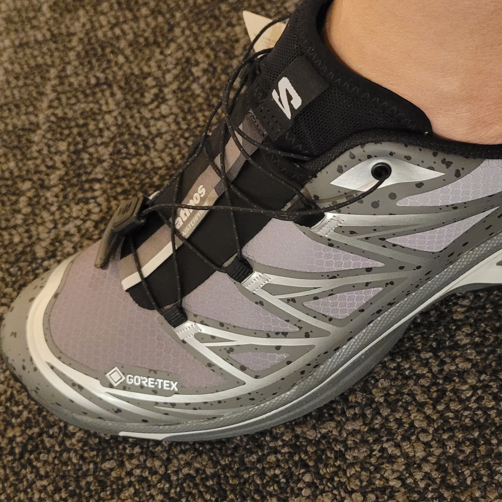 Salomon x Atmos XT-6 GTX Grey Silver 착용 스타일 - 3
