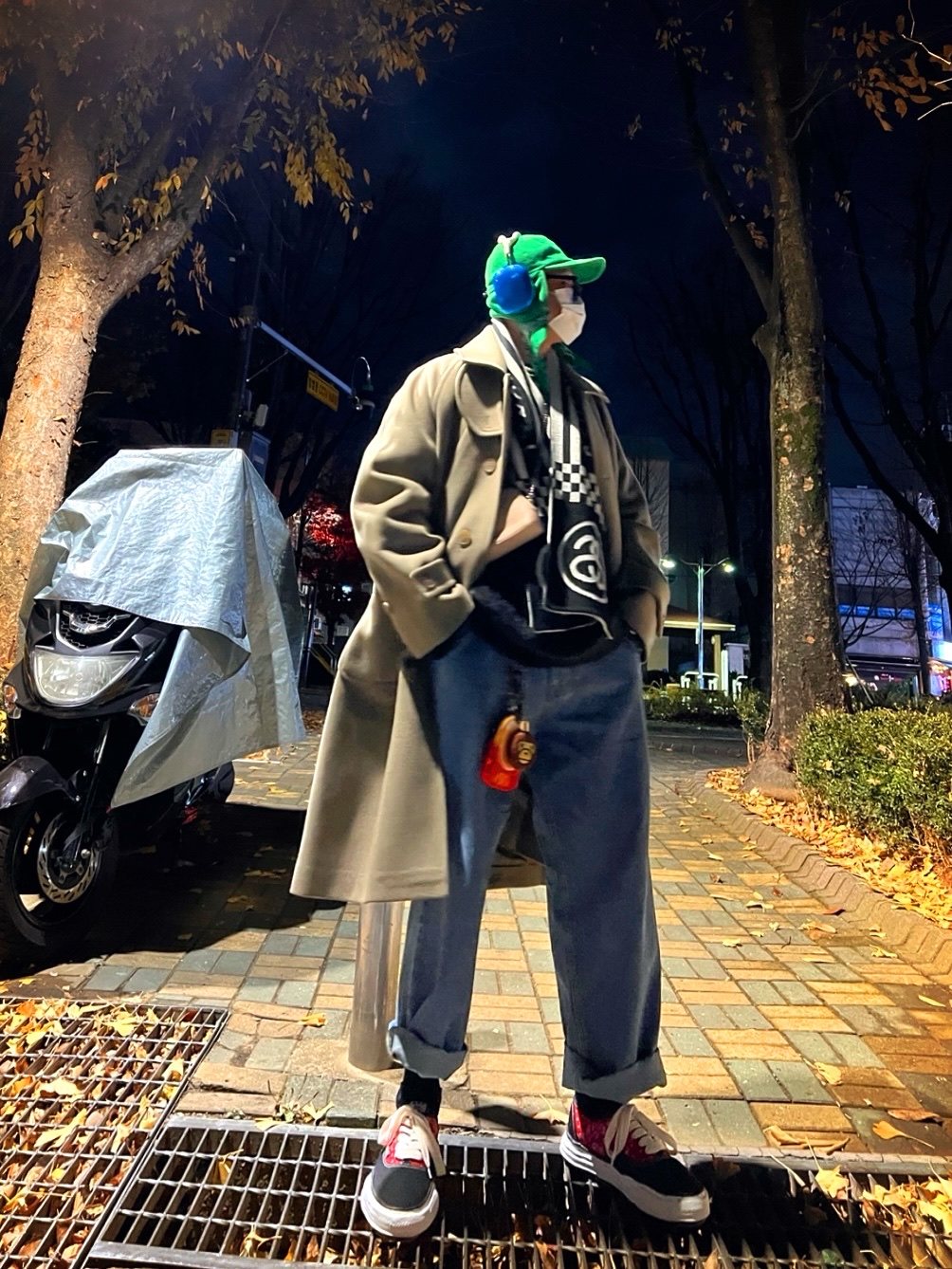 Undermycar Legion.02 Balmacaan Oversized Wool Coat Beige, Timex x MM6 Maison Margiela Ring Digital Watch Stainless Steel 착용 스타일 - 6