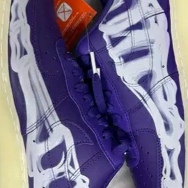 Nike Air Force 1 Low '07 Purple Skeleton 착용 스타일